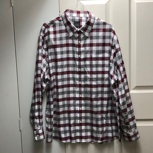 Jos A. Bank Plaid Button Down Collar Shirt